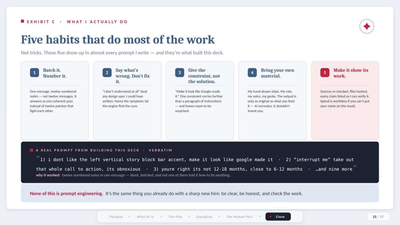 Slide: five habits